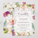 Search for blank floral wedding invitations Elegant