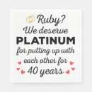 Search for 40th anniversary napkins Couple