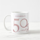 Search for elegant 50th birthday mugs Chic