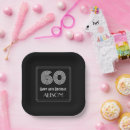 Recherche de années 60 assiettes Noir et blanc