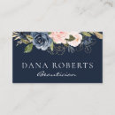 Recherche de fleurs bleues cartes visite Typographie