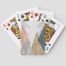 Recherche de geometric playing cards Watercolor