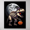 Search for dinosaur skeleton posters Halloween