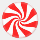 Search for red and white peppermint stickers Stripe