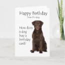 Search for chocolate lab birthday cards Pet