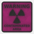 Search for radioactive warning stickers Radiation