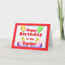 Search for twins birthday cards Cake