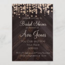 Search for golden bridal shower invitations Rustic
