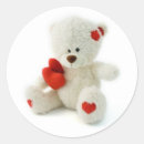 Search for valentines teddy bear stickers Red