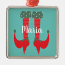Search for cute elf ornaments Santa