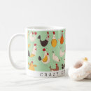 Search for chicken mugs Crazy chicken lady