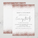 Search for rose gold glitter wedding invitations Trendy