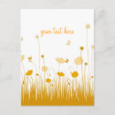 Recherche de orange et blanc cartes postales Minimaliste