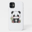 Search for cute cartoon panda iphone cases Illustration