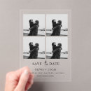 Search for acrylic save the dates Black and white