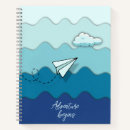Search for airplane notebooks Blue sky