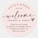 Search for welcome bag wedding stickers Minimalist
