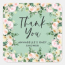 Search for green baby shower thank you stickers Script