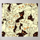 Recherche de vintage cat posters Illustration