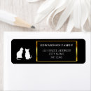Search for black and white cat return address labels Cats