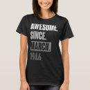 Search for 77th birthday tshirts March