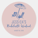 Search for beach bachelorette stickers Hand drawn