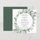 Search for olive leaves wedding invitations Rustic