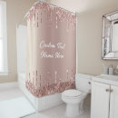 Search for rose gold shower curtains Glitter