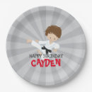 Recherche de arts martiaux assiettes en papier Karaté