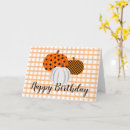Search for pumpkin birthday cards Orange