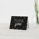 Search for confetti thank you cards Black