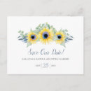 Search for sunflower save the date postcards Botanical