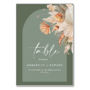 Search for bohemian floral wedding table cards Boho