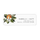 Search for orange fruit return address labels Little cutie