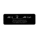 Search for black and white heart return address labels Script