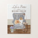 Recherche de rough collie puzzles Chien