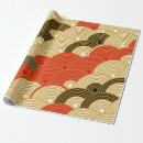 Recherche de japonais vagues papier cadeau Abstrait