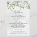 Search for greenery wedding programs Calligraphy script