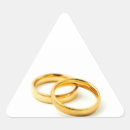 Search for triangle wedding stickers Classic