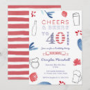 Search for beer 40th birthday invitations Adult birthday party