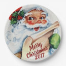 Search for vintage santa claus plates Festive