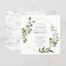 Recherche de eucalyptus foliage wedding invitations Élégant
