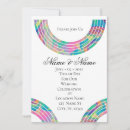 Recherche de multicolore invitations Calligraphie