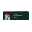 Search for yellow labrador return address labels Xmas