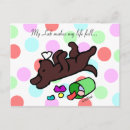 Search for cute chocolate lab puppy postcards Funny
