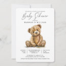 Search for little bear baby shower invitations Modern