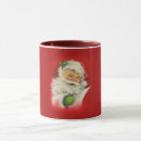 Search for vintage santa claus mugs Seasons greetings