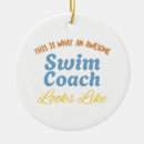 Search for swim coach ornaments Swimming