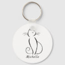 Search for white cat keychains Minimalist