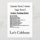 Search for senior birthday invitations Old